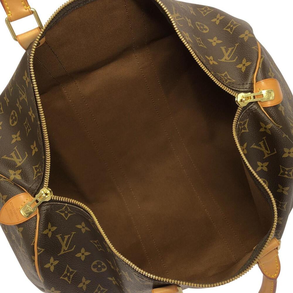 LOUIS VUITTON Authentic Brown Monogram Keepall 45 Boston Bag - Picture 9 of 10